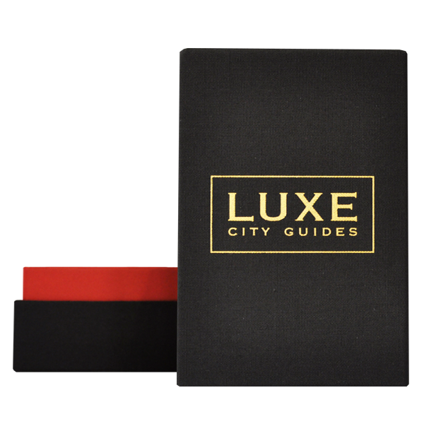 LUXE Bespoke Black Linen Box of 5 - LUXE City Guides